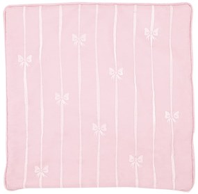 GREEN GATE Bavlnená obliečka na vankúš Dolobella Pale Pink Embroidery 50 x 50 cm
