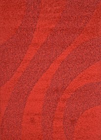 DOPREDAJ: 200x290 cm Výpredaj: Kusový koberec Super Shaggy 6569-31, 200x290, červená, obývacia izba, Balta