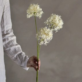 Bloomingville Umelá kvetina Allium White 63 cm
