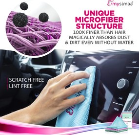 MySimaa Profesionálne čistiace utierky, čistiace utierky, mikrovlákno, 60 x 40 cm