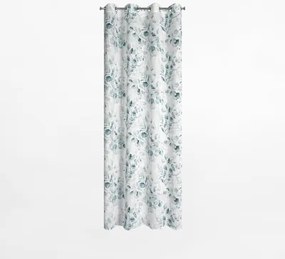 Záves na priechodkách v bielej a zelenej farbe SENA 145x250 cm