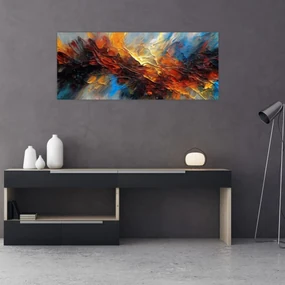 Obraz - Farebná textúra (120x50 cm)