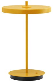 Žltá kovová LED stolová lampa s kovovým tienidlom (výška 31 cm) Asteria Move – UMAGE