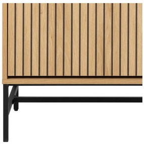 Výklopná skrinka na topánky v dekore duba v prírodnej farbe 99x140x35 cm Albany – Actona