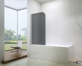 Vaňová zástena MEXEN FELIX 1 70x140 cm - grafitové sklo, 890-070-001-01-40