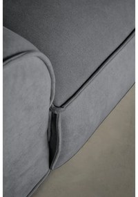 Sivý modul pohovky (pravý roh) Flex Felix – Miuform