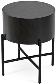 PROXIMA.store - Minimalistický okrúhly konferenčný stolík CEVES FARBA: čierna