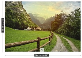 Fototapeta Vliesová Švajčiarske alpy 250x104 cm