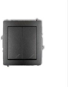DWP-33 Schodiskový vypínač dvojitý grafit
