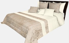 Dekorstudio Luxusný prehoz na posteľ s mramorovým vzorom NMO-054 v krémovej farbe Rozmer prehozu (šírka x dĺžka): 200x220cm