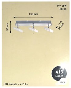 Paulmann 66636 - 3xLED/4,5W Bodové svietidlo LAUNCHER 230V
