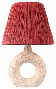 Stolná lampa 1xE27/40W/230V biela/červená