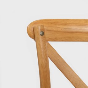 Jedálenská stolička LOSELI drevená / naturálna 712081