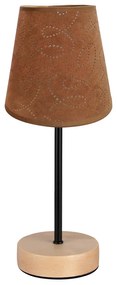 Stolná lampa Mila 1xE14 Max.40W Breza/čierna/čierne PVC/hnedá