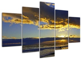 Západ slnka na mori - obraz na stenu