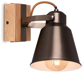 Briloner 2406-014 - Nástenné bodové svietidlo RETRO 1xE27/40W/230V hnedá