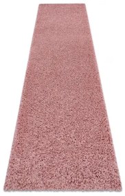 Behúň SOFFI shaggy 5cm svetlo ružová - do kuchyne, predsiene, chodby, haly Veľkosť: 60x200cm