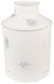 Béžová dekoratívna plechová váza Fun Antique - Ø19*28 cm