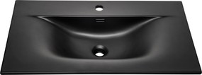 Comad Nábytkové keramické umývadlo SKY 1 BLACK MATT 80 DP, 81x46 cm, čierna matná