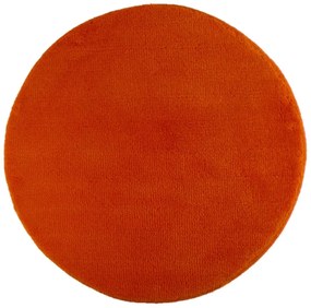 ROUTNER Kúpeľňová predložka UNI COLOR Oranžová 10108 - Oranžová / Kruh Ø 90 cm 10108
