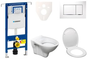 Cenovo zvýhodnený závesný WC set Geberit do ľahkých stien / predstenová montáž + WC S-Line S-line Pro 111.355.00.5ND5