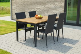 Záhradná zostava 4P+1 MATIAS, čierna