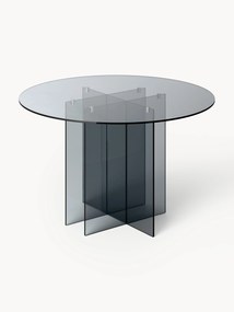 Okrúhly sklenený jedálenský stôl Anouk, Ø 120 cm