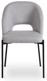 PROXIMA.store - Čalúnená glamour stolička BROS FARBA: béžová, FARBA NÔH: čierna