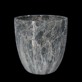 KERAMICKÝ OBAL NA KVETINOVÝ KÔŠ 26 x 26 x 27 CM S EFEKTOM MARMORU *5603
