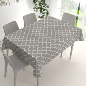 Biante Bavlnený obdĺžnikový obrus Sandra SA-188 Sivé Maroko 140x160 cm