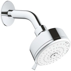 GROHE Tempesta Cosmopolitan hlavová sprcha 3jet, priemer 100 mm, so sprchovým ramenom 180 mm, chróm, 26090001