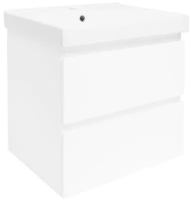 Kúpeľňová skrinka s umývadlom SAT B-Way 59x50x45 cm biela lesk BWAY260WU1BI, 1 ks