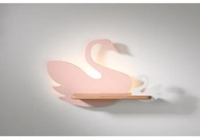 LED Detské nástenné svietidlo s poličkou SWAN LED/5W/230V
