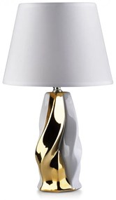 Mondex Lampa Lara 39 cm biela/zlatá