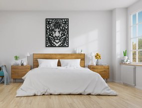 drevko Drevený obraz na stenu Tiger Rozmer obrazu: 40,5 x 32,5 cm, Farba dekorácie: Čierna