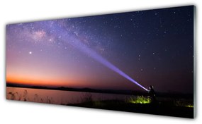Obraz plexi Hviezdy noc mliečna dráha 125x50 cm