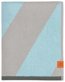 Froté uterák z bio bavlny v mentolovej farbe 50x90 cm Diagonal – Mette Ditmer Denmark