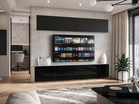 Obývacia stena 200 cm TV/RTV čierna eben  IMP 6/5/W/HKB/0/0