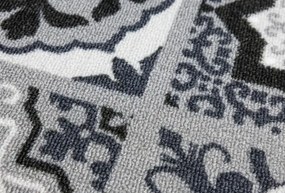 Protišmykový behúň Patchwork - sivý