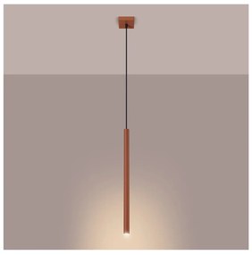Závesné svietidlo v tehlovej farbe Fideus – Sollux