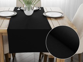 Biante Dekoračný behúň na stôl BKU-116 Čierny 20x160 cm