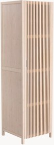 Nástenná bambusová šatníková skriňa's ryhovanými dverami Stripe