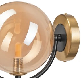 Nástenné svietidlo GEORGIA 1xE14/5W/230V zlatá/dymová béžová