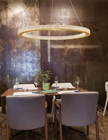 LED luster Fiore 80 zlaté