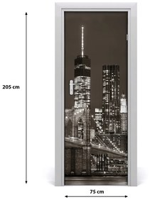 Fototapeta samolepiace dvere Manhattan New York 75x205 cm