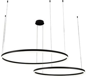 LED Stmievateľný luster na lanku LED/128W/230V 3000-6500K + diaľkové ovládanie