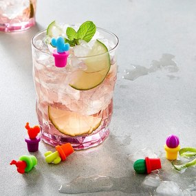 MY DRINK Rozlišovače pohárov kaktus 6 ks