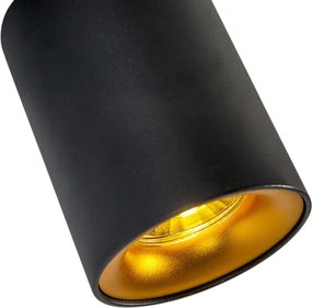 Inteligentný reflektor čierny so zlatom vrátane svetelného zdroja GU10 WiFi - Ronda