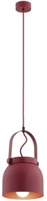 Argon 8282 - Luster na lanku LOGAN 1xE27/15W/230V pr. 20 cm červená