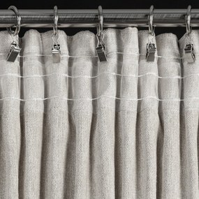 ZÁVES NA PÁSKE MEGI 140X270 CM SIVÁ